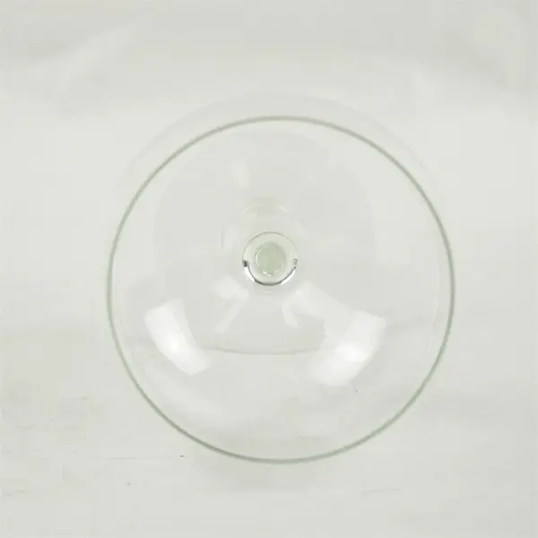 Red Wine Glass Clear Crystalline Stemmed Goblet 8in