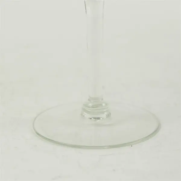 Red Wine Glass Clear Crystalline Stemmed Goblet 8in