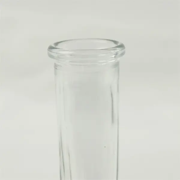 E.O. Brody Co. Clear Glass Vase Vintage Swirl Design Bud Vase