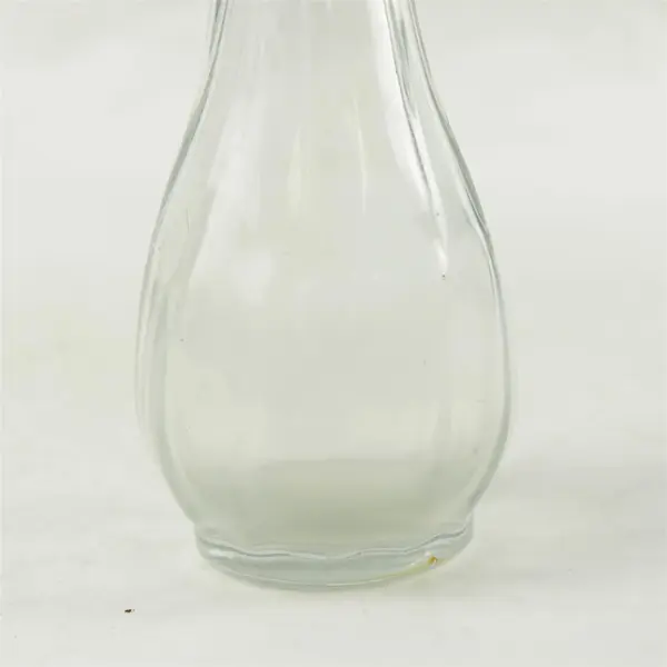 E.O. Brody Co. Clear Glass Vase Vintage Swirl Design Bud Vase