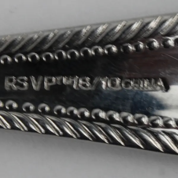  Set of RSVP Wickham-Aldridge Salad Serving Fork Spoon Stainless Flatware