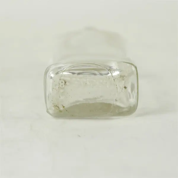 Vintage Clear Glass Medicine Apothecary Bottle 4.5in Tall Narrow Neck