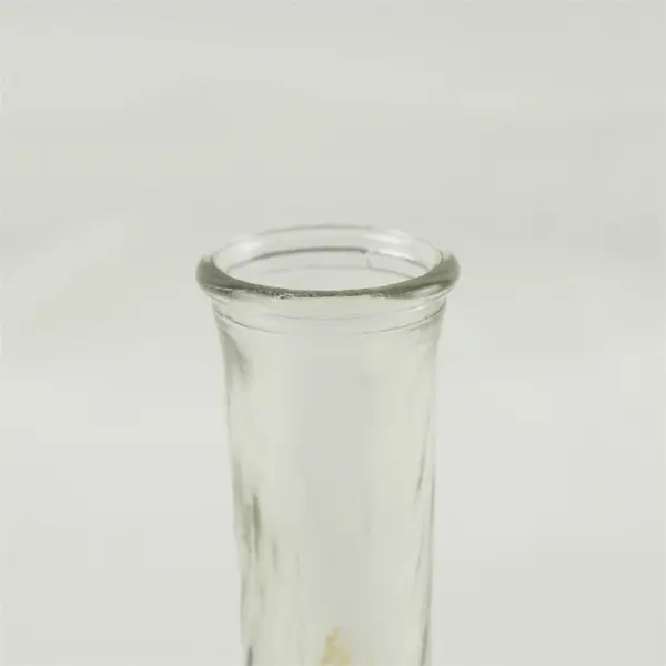 Swirl Bud Vase Hoosier Glass Clear Vintage Wedding Anniversary Flower 