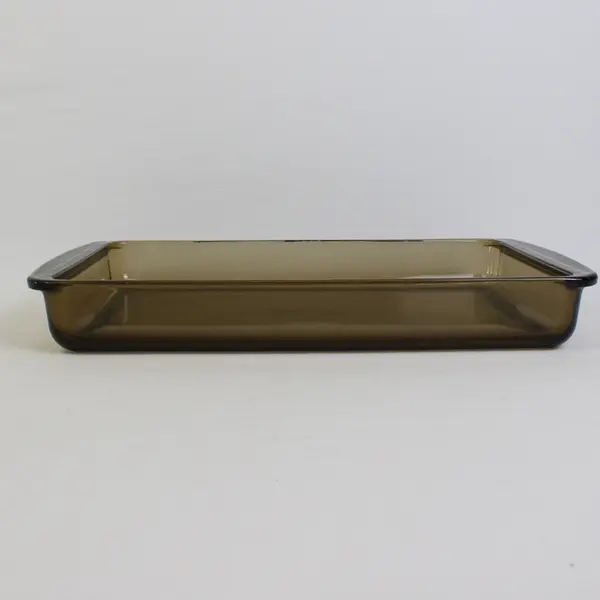 Pyrex Brown Glass Rectangular Baking Dish Pan 233 Without Lid