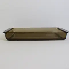 Pyrex Brown Glass Rectangular Baking Dish Pan 233 Without Lid