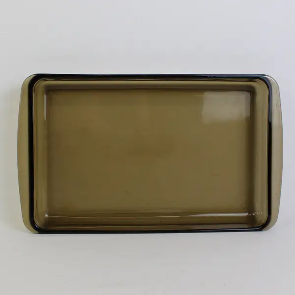 Pyrex Brown Glass Rectangular Baking Dish Pan 233 Without Lid