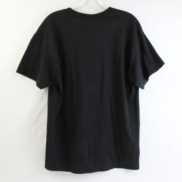 Hanes Solid Black Short-Sleeved T-Shirt Men's Size Large