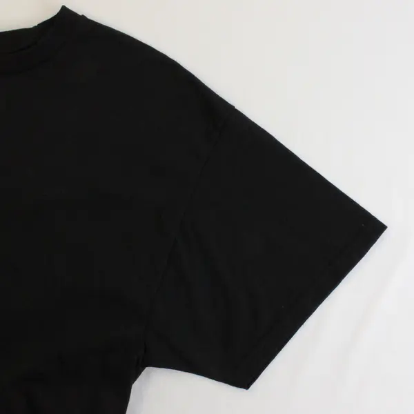 Hanes Solid Black Short-Sleeved T-Shirt Men's Size Large