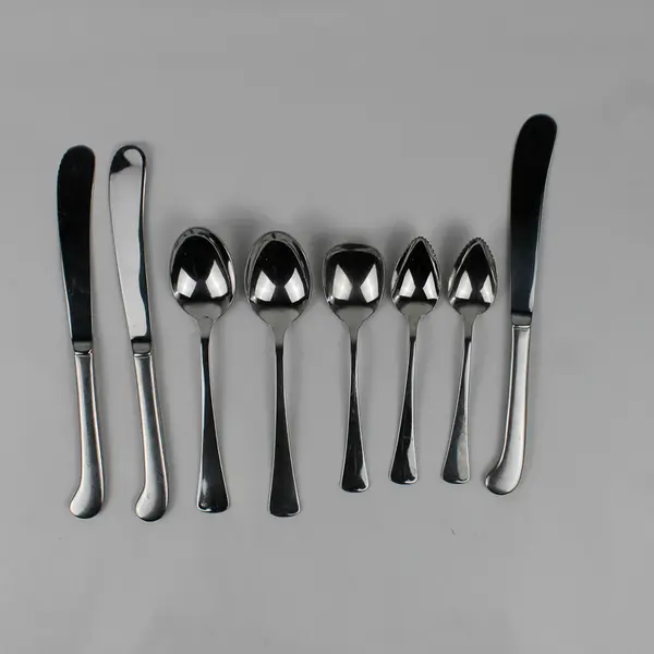 Lot Of 8 Oneida Silver Wyndham (Stainless) Flatware 3 Knives & 5 Spoons
