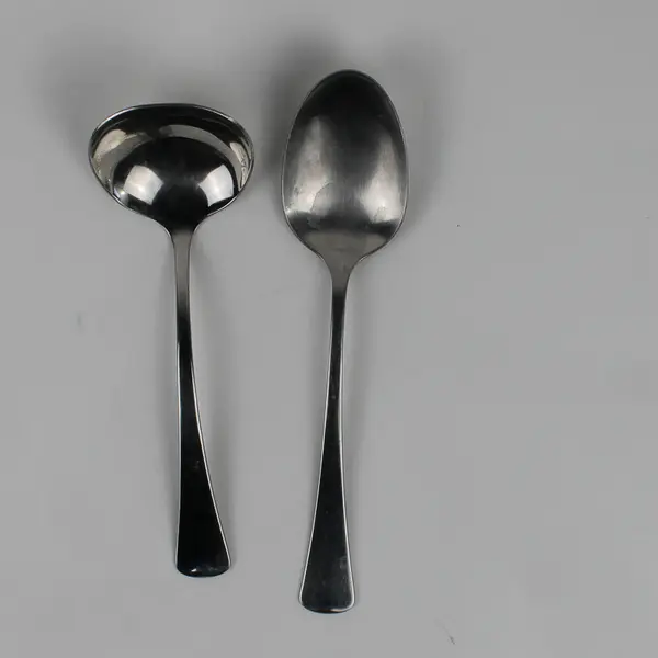 Lot Of 2 Oneida Silver Wyndham (Stainless) Flatware Serving Spoon & Ladle