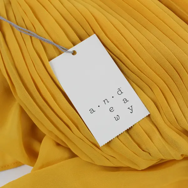 NWT A New Day Pharaoh Gold Yellow Pleated Midi Skirt Women's Size XS