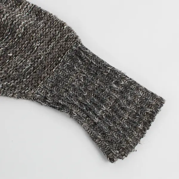 Susina Taupe Gray Marled Knit Long-Sleeved Sweater Women's Size Large