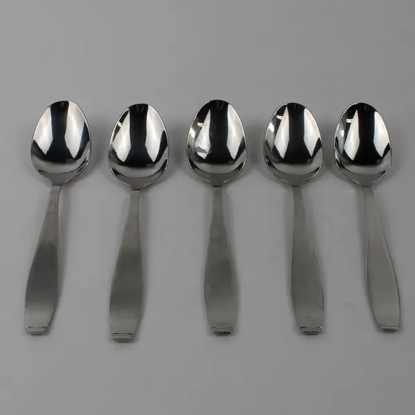 Lot of 5 RSVP Tablespoons Stainless 6.5"  Silver-Colored Flatware