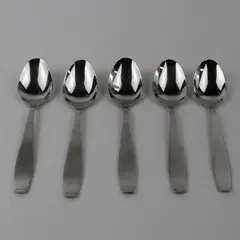 Lot of 5 RSVP Tablespoons Stainless 6.5"  Silver-Colored Flatware