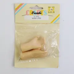 NOS Vintage Frank's Crafts 2" PVC Doll Hands
