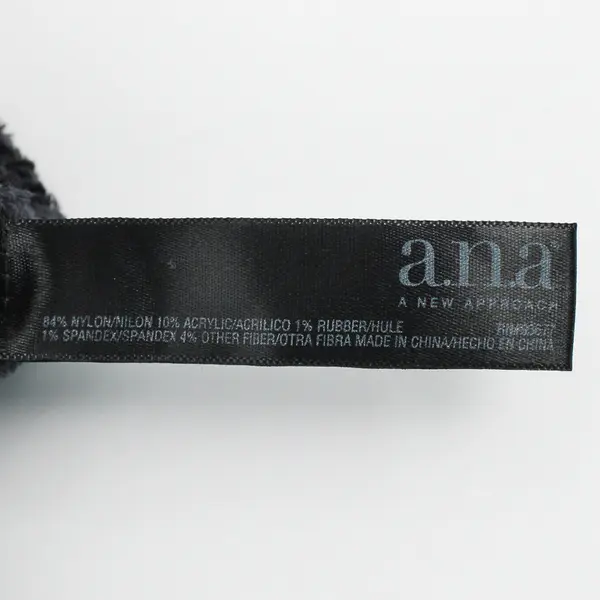 A.N.A. Women's Black Fleece Gloves Faux Fur Trim One Size