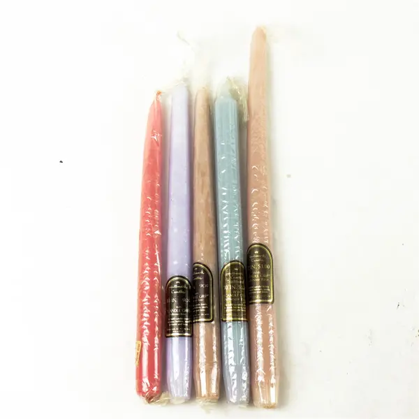 Lot of 5 Candles- 4 10" & 1 12" Candle Unscented New