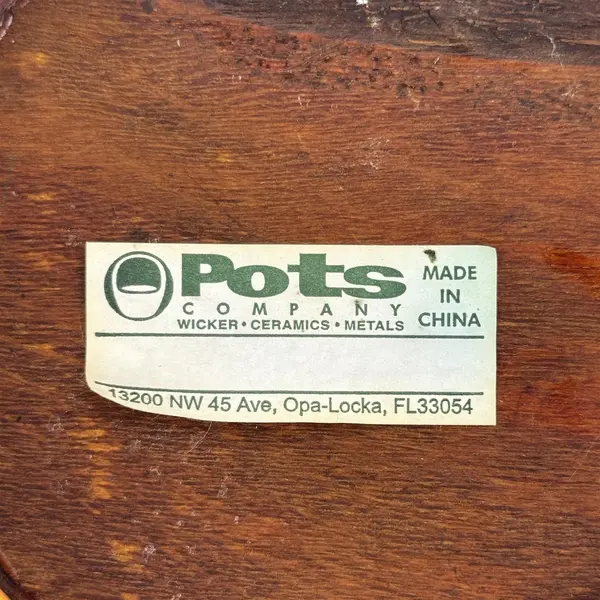 Small Bamboo Planter 5.5in Tabletop Succulent Pot Indoor Decorative