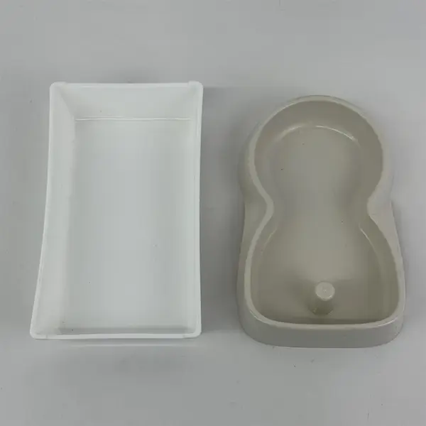 Lot of 2 Plastic Organizers Small Storage Bins for Desk Drawer