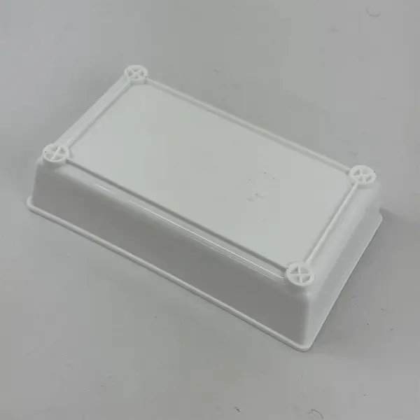 Lot of 2 Plastic Organizers Small Storage Bins for Desk Drawer