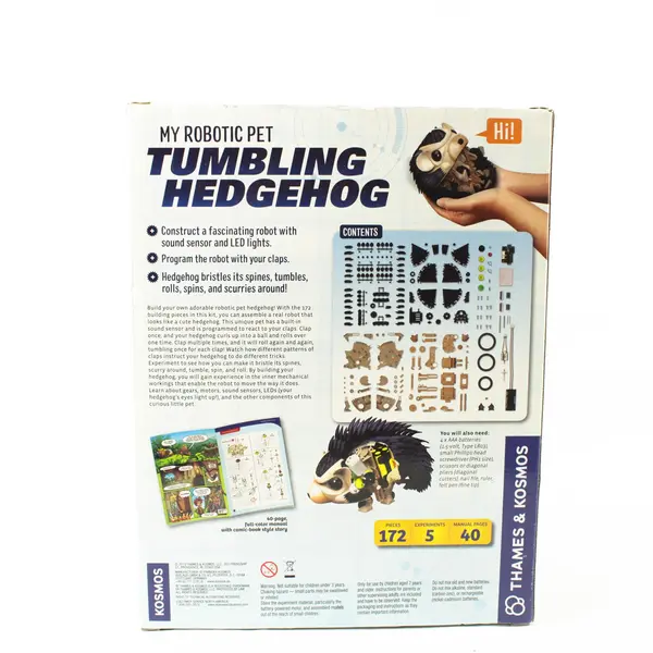 Thames & Kosmos My Robotic Pet Tumbling Hedgehog STEM Building Kit - Used