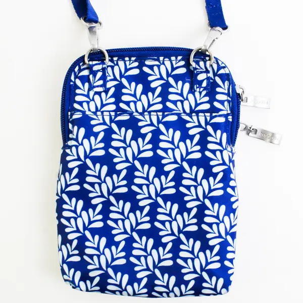 Baggallini Take Two RFID Bryant Crossbody Bag Cobalt Tile Blue