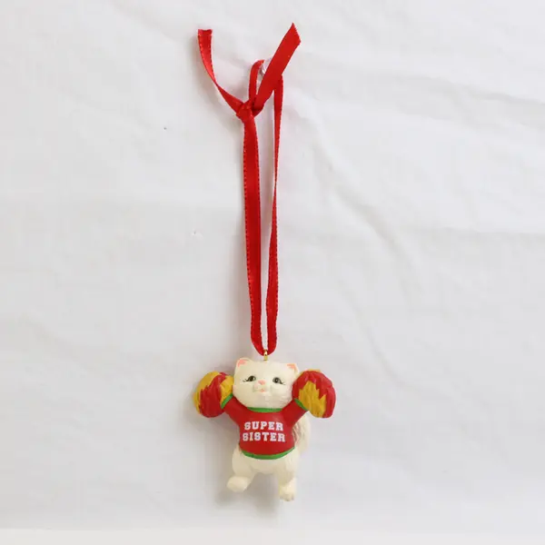 Hallmark 1993 Super Sister Cat Cheerleader Keepsake Ornament