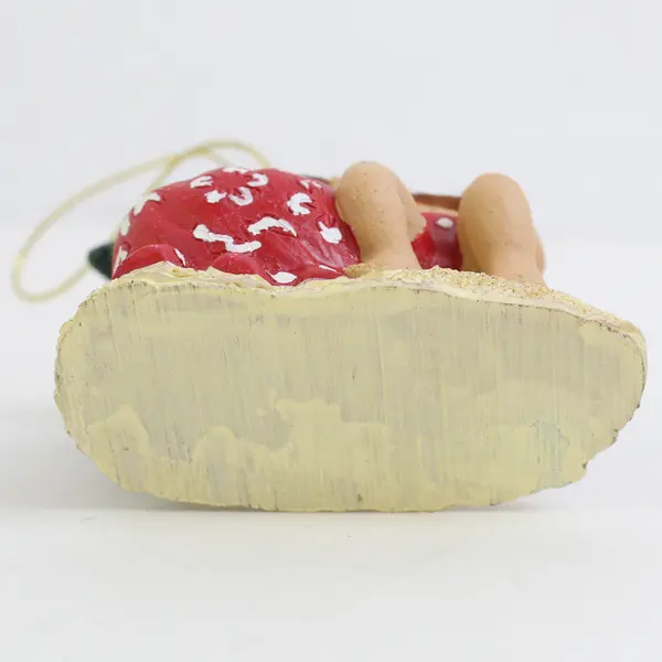Island Heritage Serenading Santa Hand-Painted Christmas Ornament