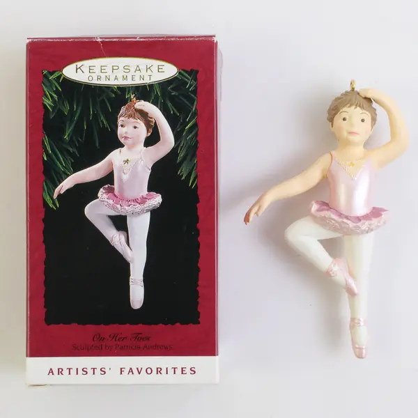 1993 Hallmark On Her Toes Ballerina Keepsake Ornament
