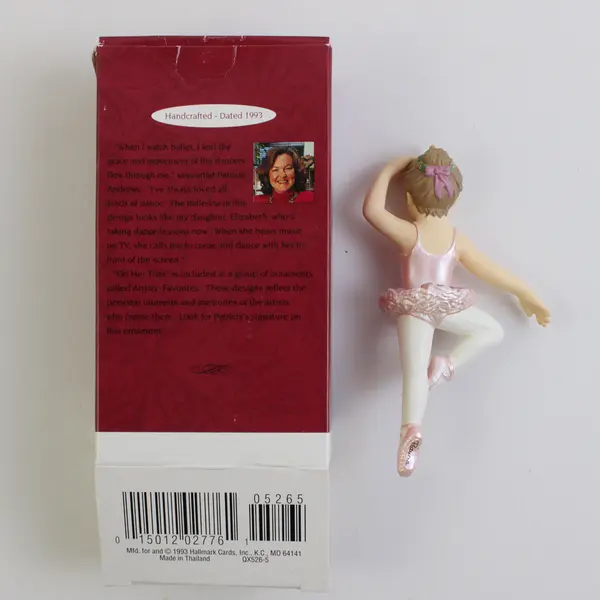 1993 Hallmark On Her Toes Ballerina Keepsake Ornament