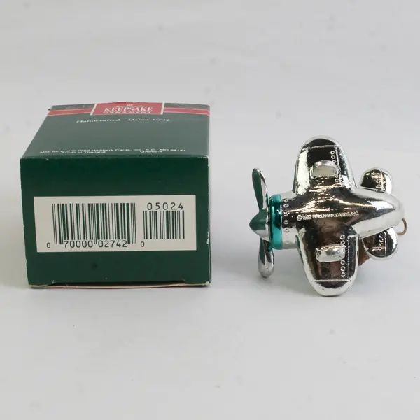 1992 Hallmark Son Bunny Rabbit Flying Airplane Keepsake Ornament