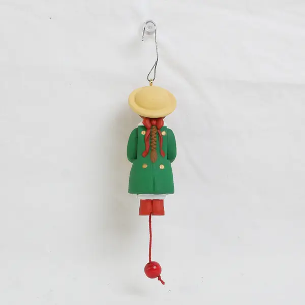 1992 Hallmark Sister Girl with Cat in Basket Keepsake Ornament