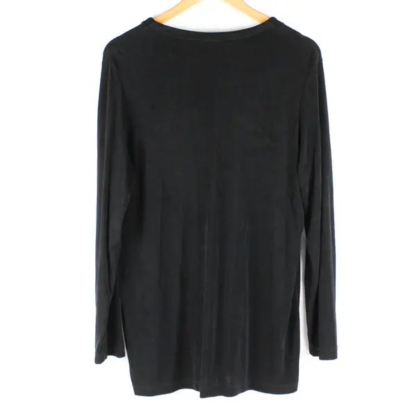 Chico's Private Edition Women's Size 2 Black Long Sleeve Stretch Cardigan