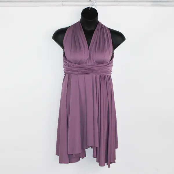 Unbranded Women's S/M Lilac Short Infinity/Multiway Dress