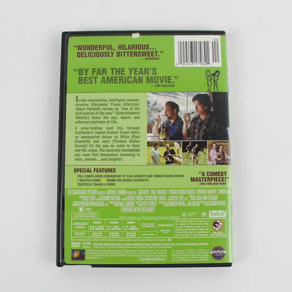 Sideways DVD, 2005 Paul Giamatti Sandra Oh