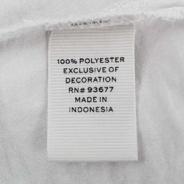 Stylus Women's L White Chiffon and Knit Detailing Short Sleeve Blouse