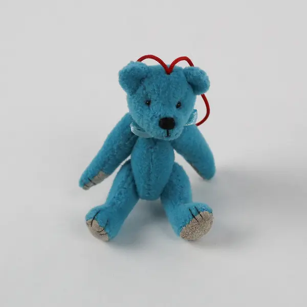 Lot of 2 Mini Jointed Teddy Bears w/Hanging Attachment White Barn Candle Co.