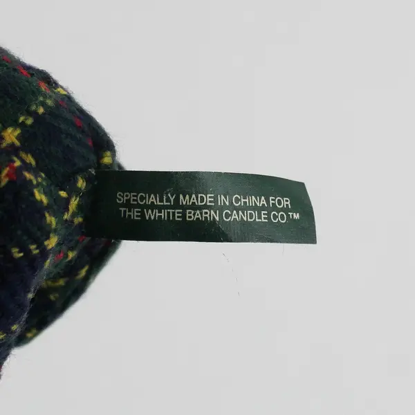 Lot of 2 Mini Jointed Teddy Bears w/Hanging Attachment White Barn Candle Co.