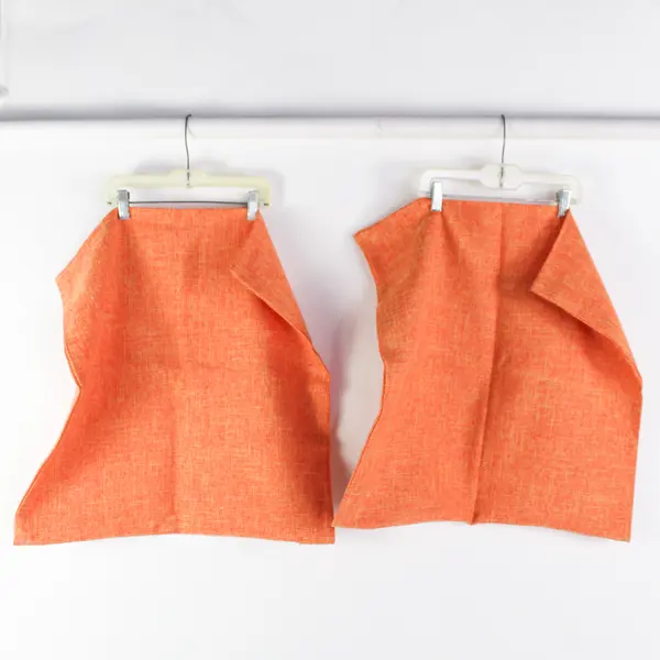 Lot of 4 Unbranded Woven Couch Pillow Covers Brown and Orange 21.5"x21.5"