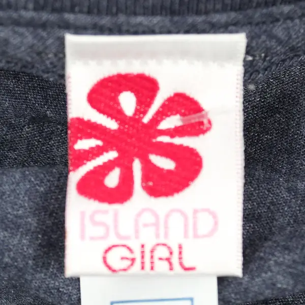 NWT Island Girl Women's XL Blue Cotton Blend "Aloha" Graphic T-Shirt