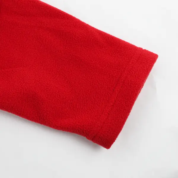 Lands' End Women's L Red Fleece Long Sleeve 1/4 Zip Jacket