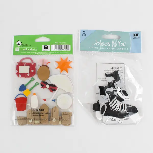 Lot of 5 Scrapbook Embellishments: New York, Vacation, Baby, etc. Themes New