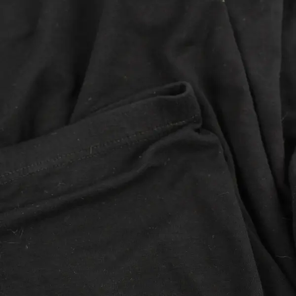 Eileen Fisher Women's M Black High/Low Maxi Skirt with Elastic Waist