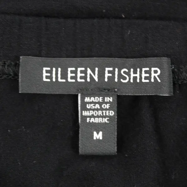 Eileen Fisher Women's M Black High/Low Maxi Skirt with Elastic Waist