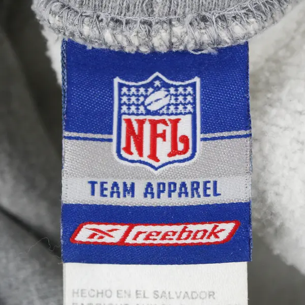 NFL Team Apparel Reebok Men's L Gray Houston Texas Football Heavyweight Hoodie