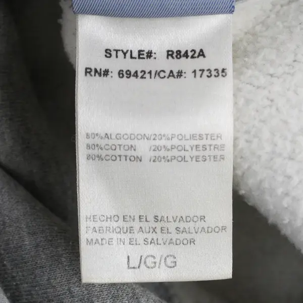 NFL Team Apparel Reebok Men's L Gray Houston Texas Football Heavyweight Hoodie