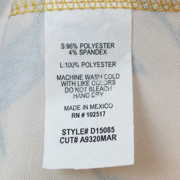 Soprano Women's/Teens Size S Yellow Floral Short Fit & Flare Strappy Dress