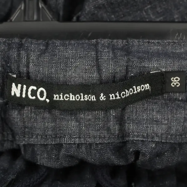 NICO. Nicholson & Nicholson Women's 36 Dark Denim Betty-W Skirt w/Drawstring
