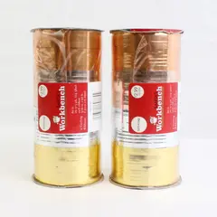 Lot of 2 Tubes Curling Ribbon 80 ft. ea Silver Gold & Bronze Colors New 2004
