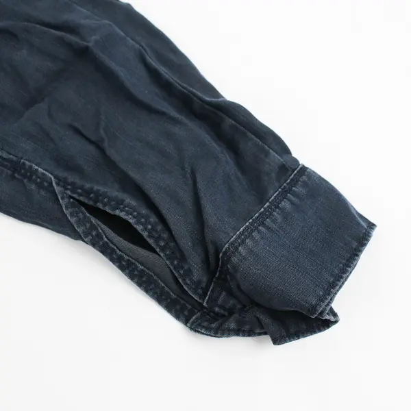 Velvet Heart Women's M Dark Blue Long Sleeve Button Up Shirt Dress